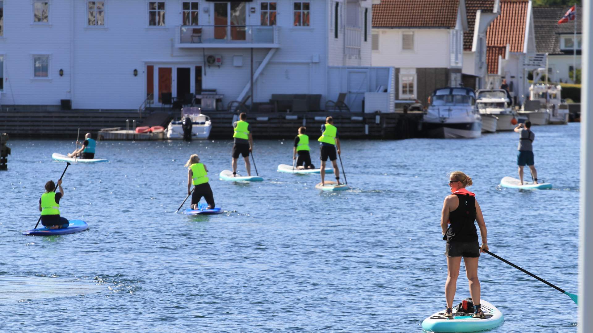 Geführte SUP-Tour in Skudeneshavn mit Saltråk
