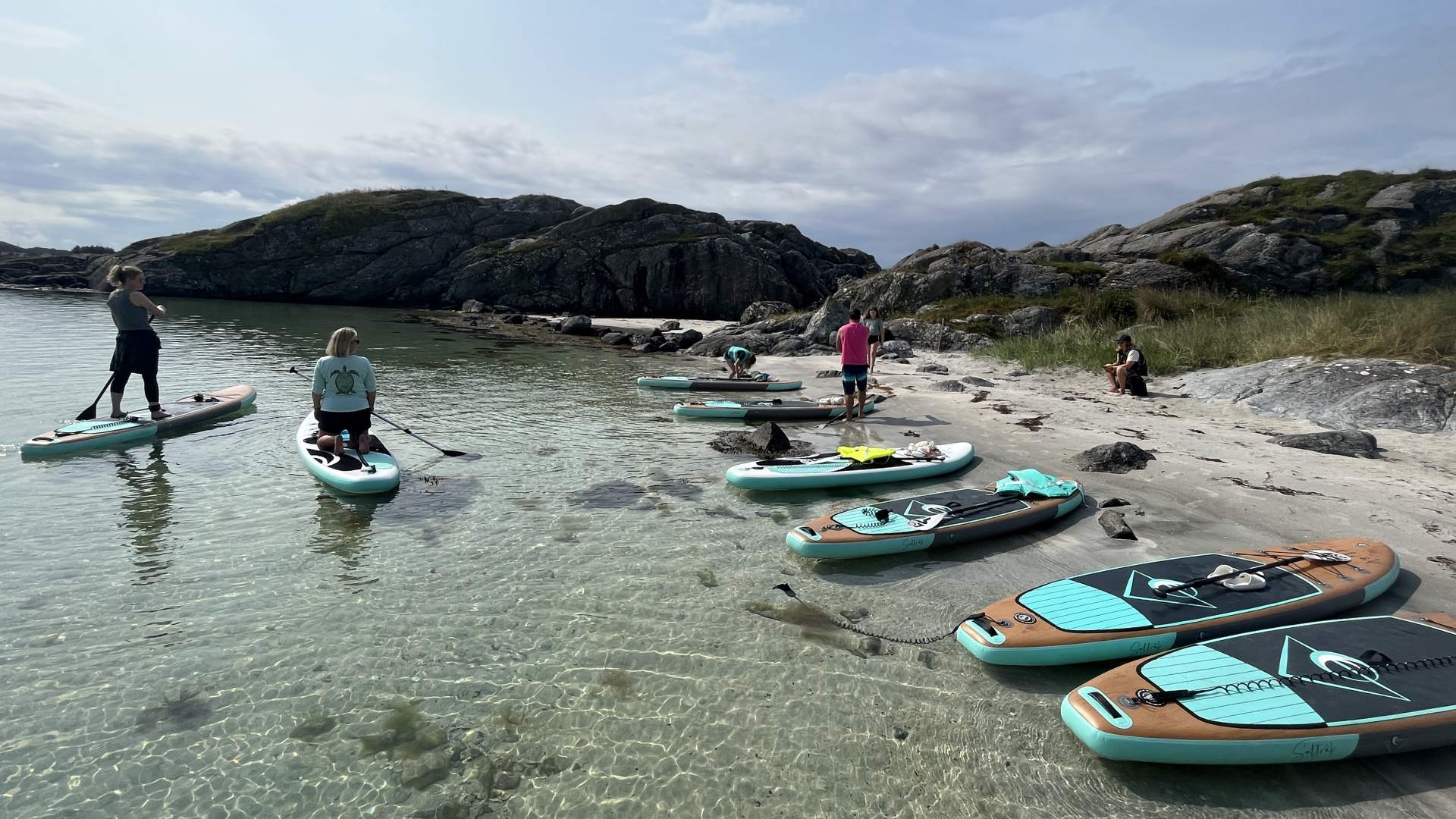 Geführte SUP-Tour in Skudeneshavn mit Saltråk