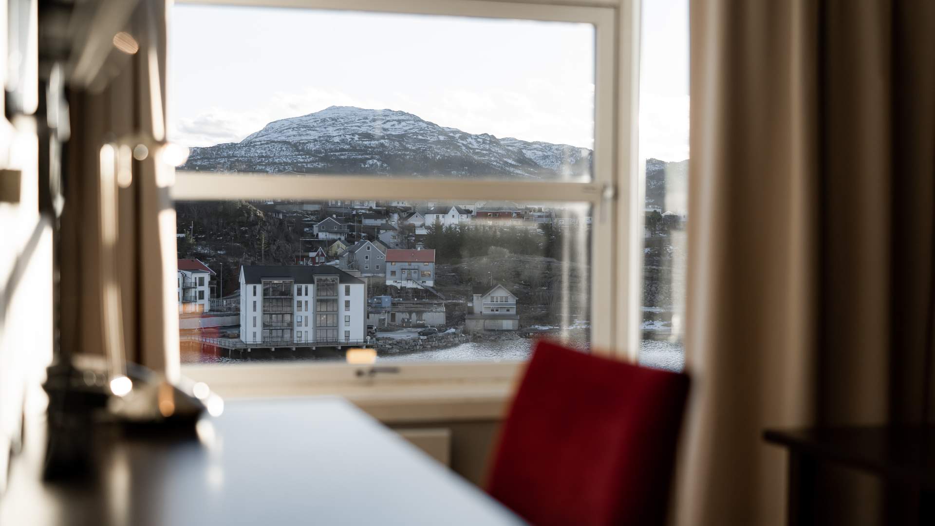 Utsikt fra rom på Scandic Kristiansund