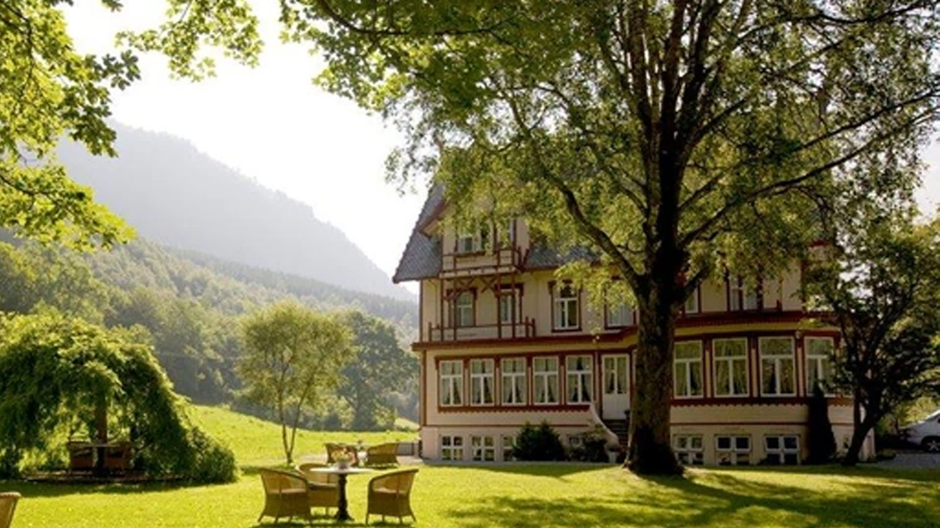 Vakre Hotel Union Øye i Hjørundfjorden.