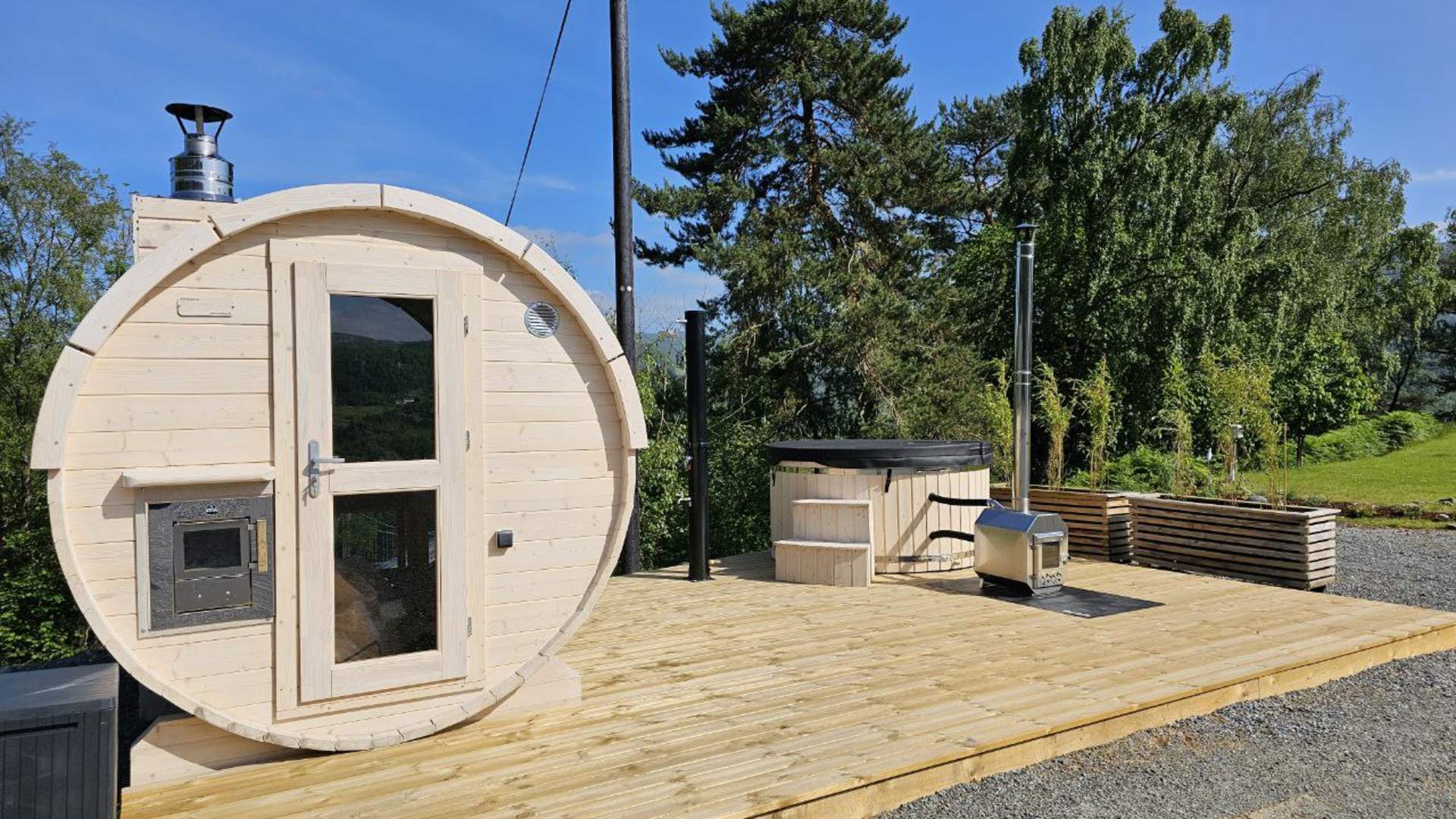 Sauna & Jacuzzi på Randøy