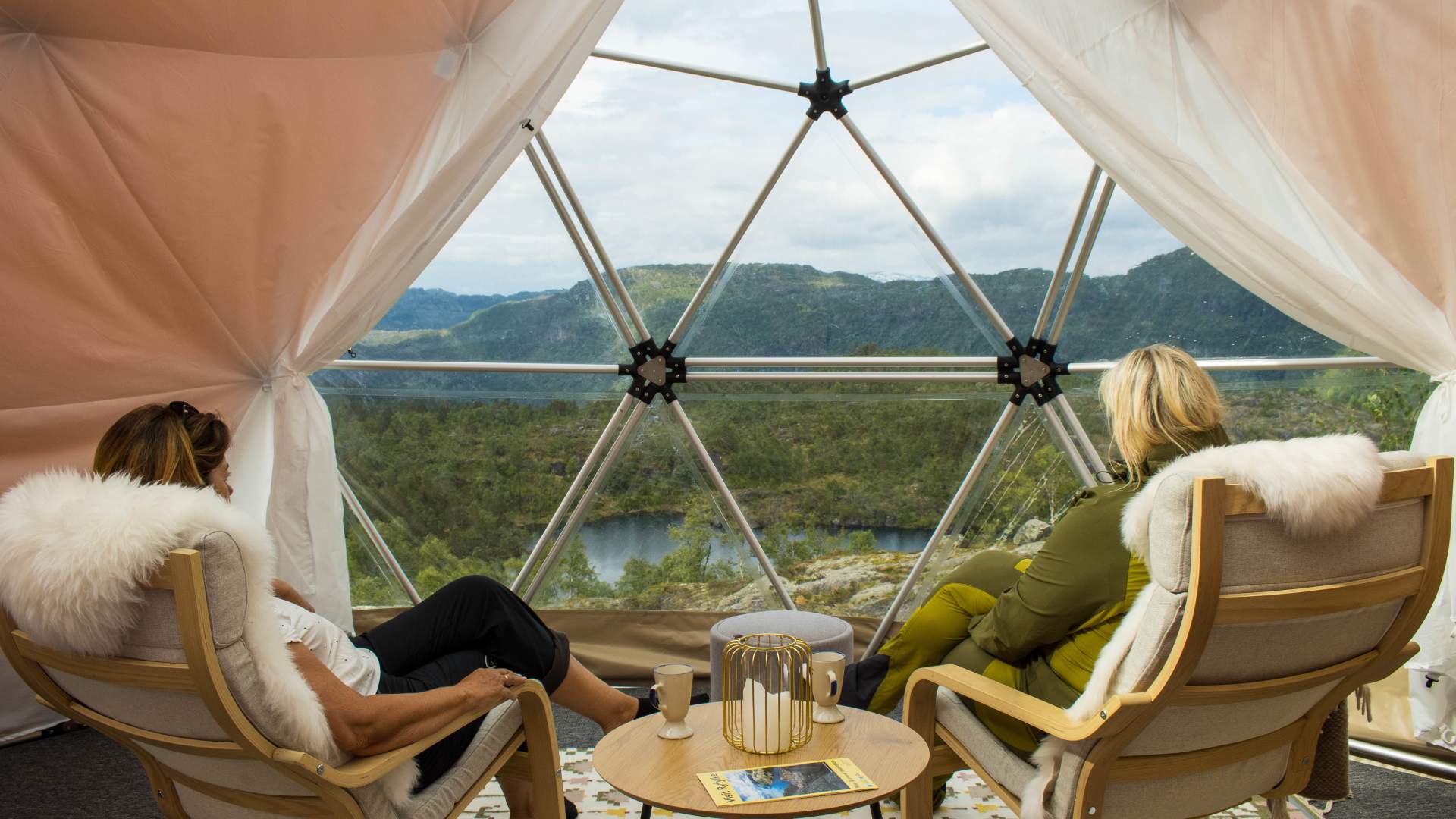 Glamping in der Handleand Lodge in Sauda