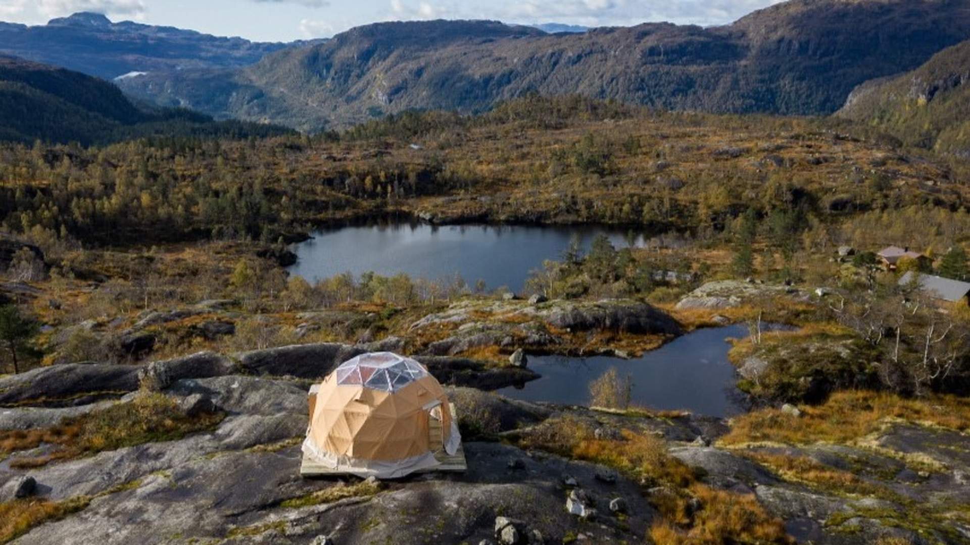 Glamping in der Handleand Lodge in Sauda