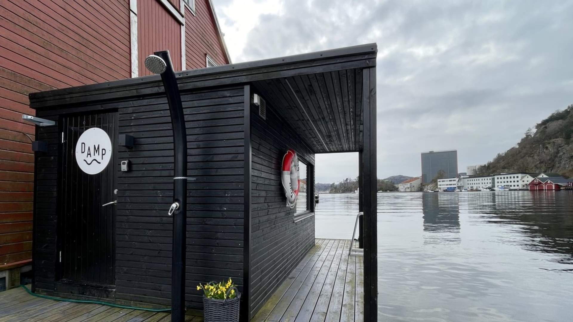 Flytende sauna i Egersund