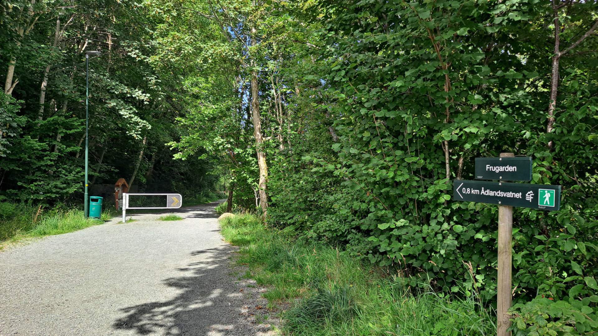 Ein av turstiane som fører til Ådlandsvatnet