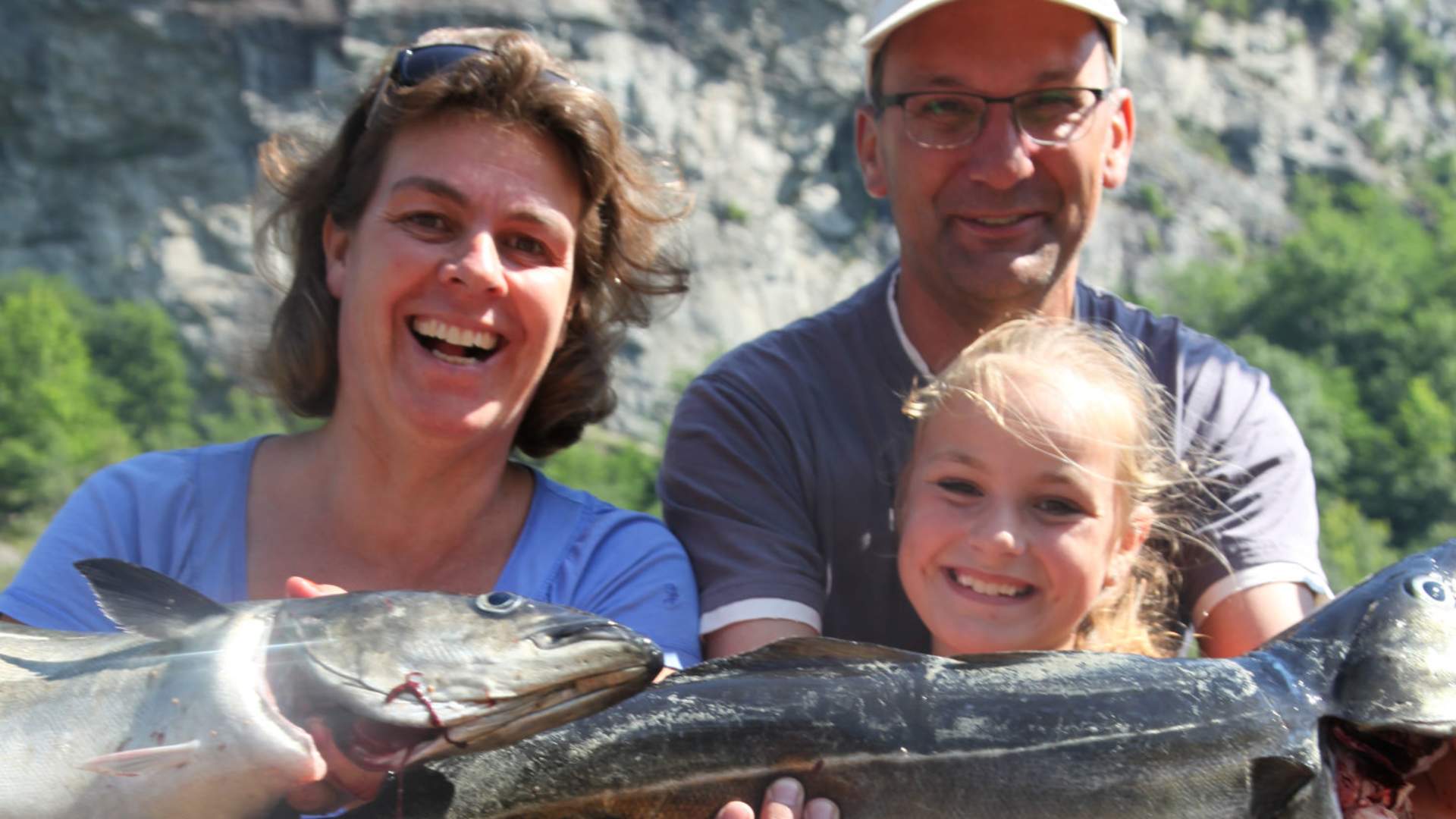 Både fangsten og lykken er stor!