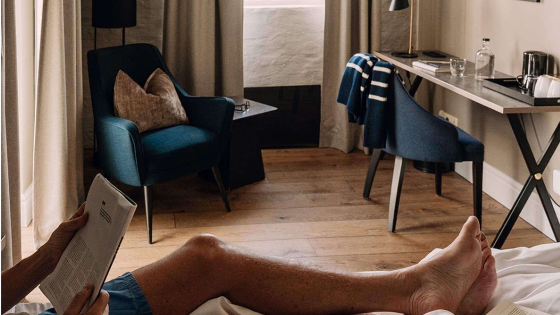 Avslapping på rommet.