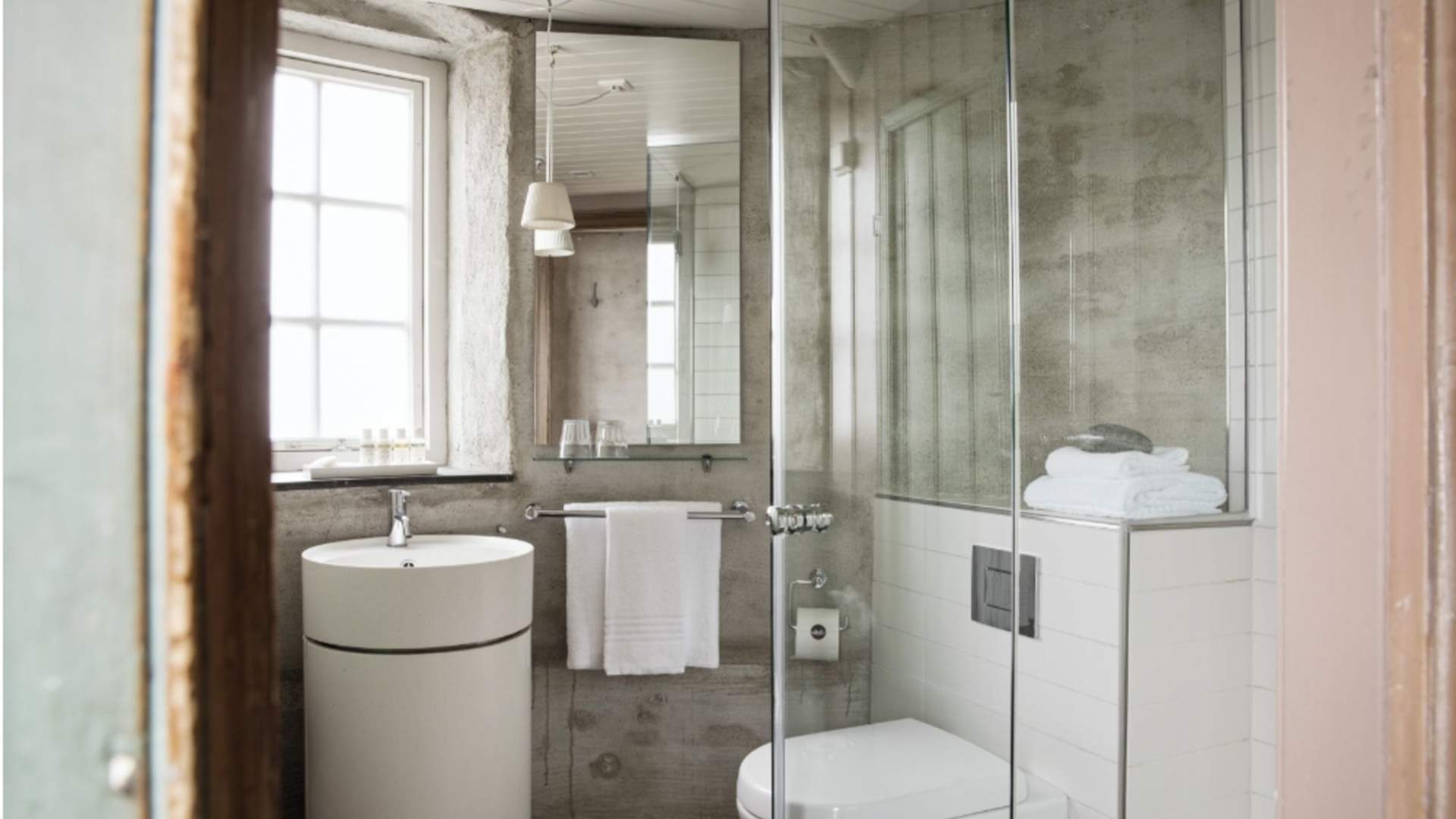 Badet på Molja fyr.