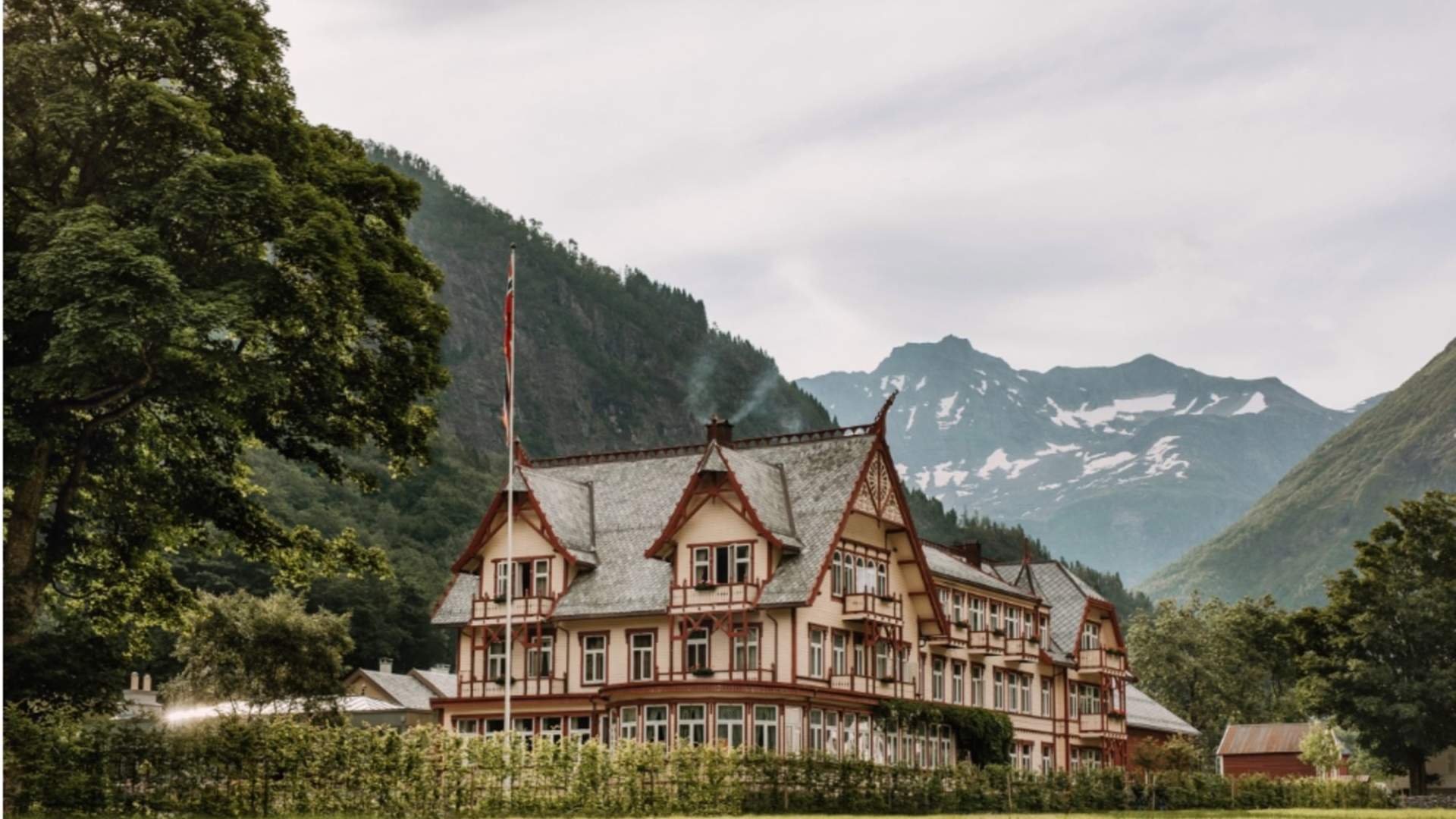 Hotel Union Øye ligger idyllisk til.