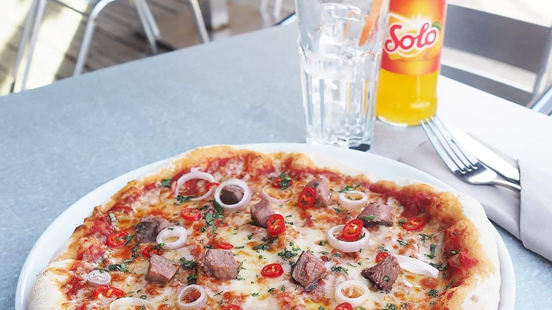 Pizza hos Sirdal Høyfjellshotell