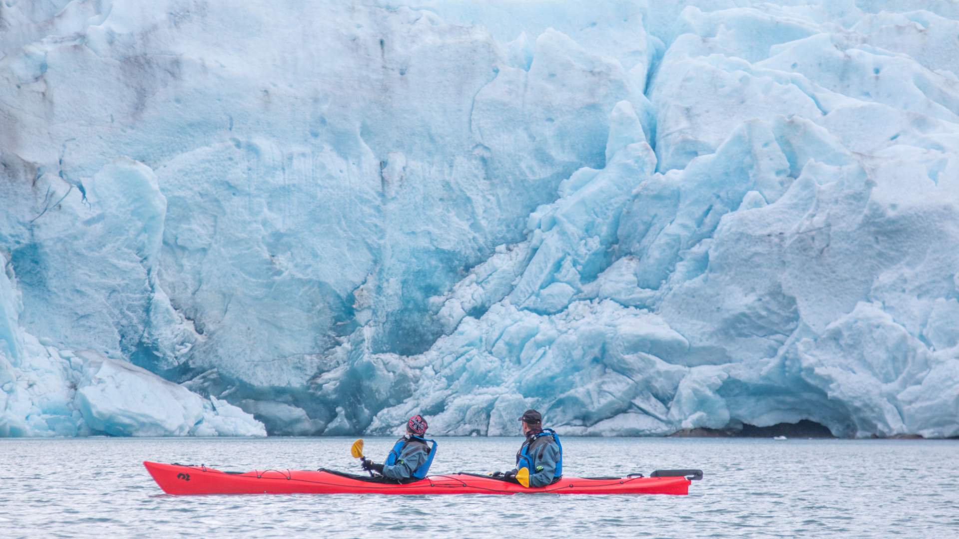 Kajakk ved Folgefonna