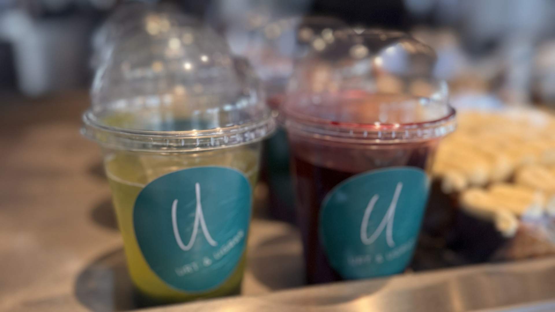 Ferskpressa juice på Urt & Ugras.