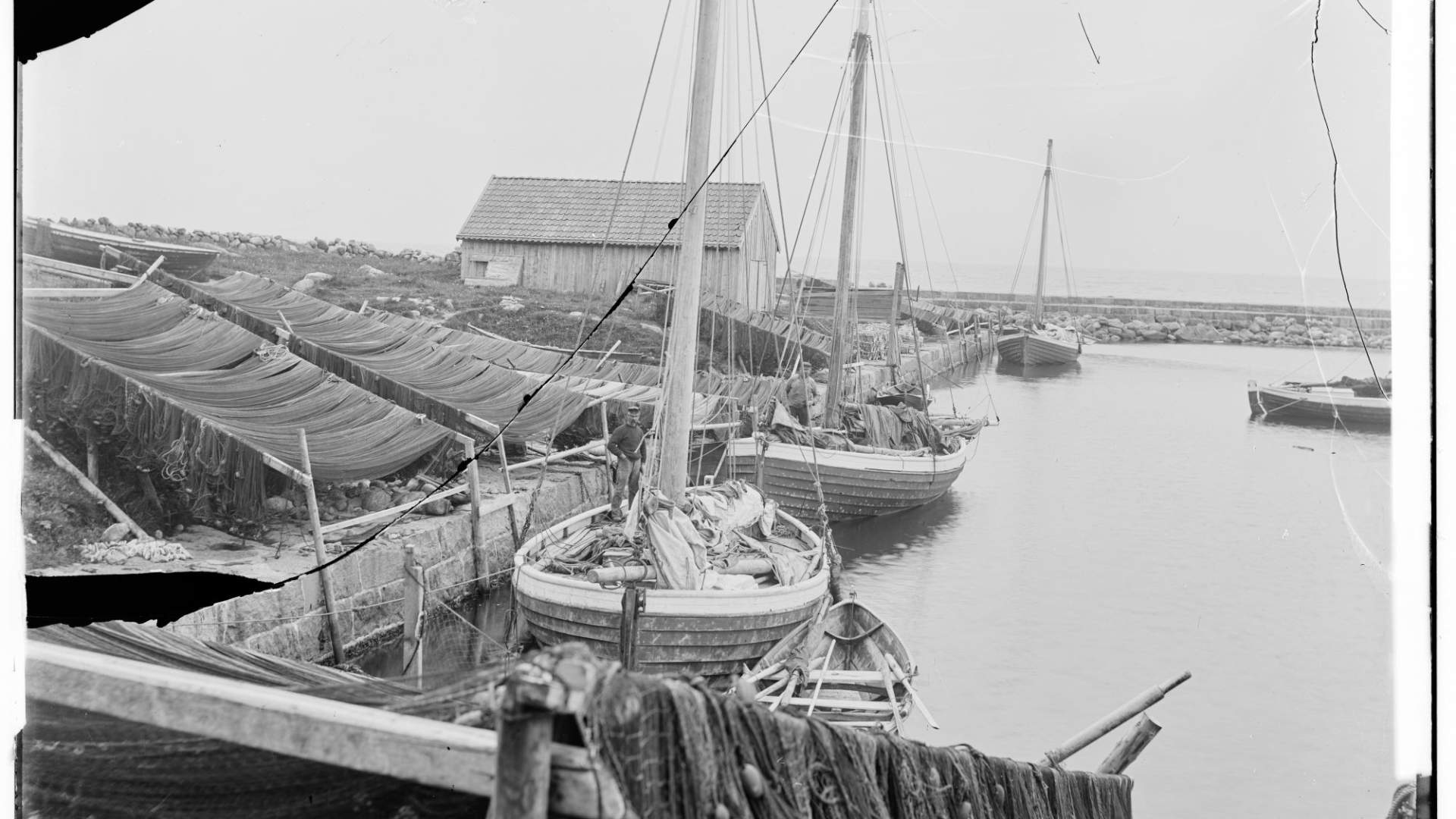 Historisk bilde av Obrestad