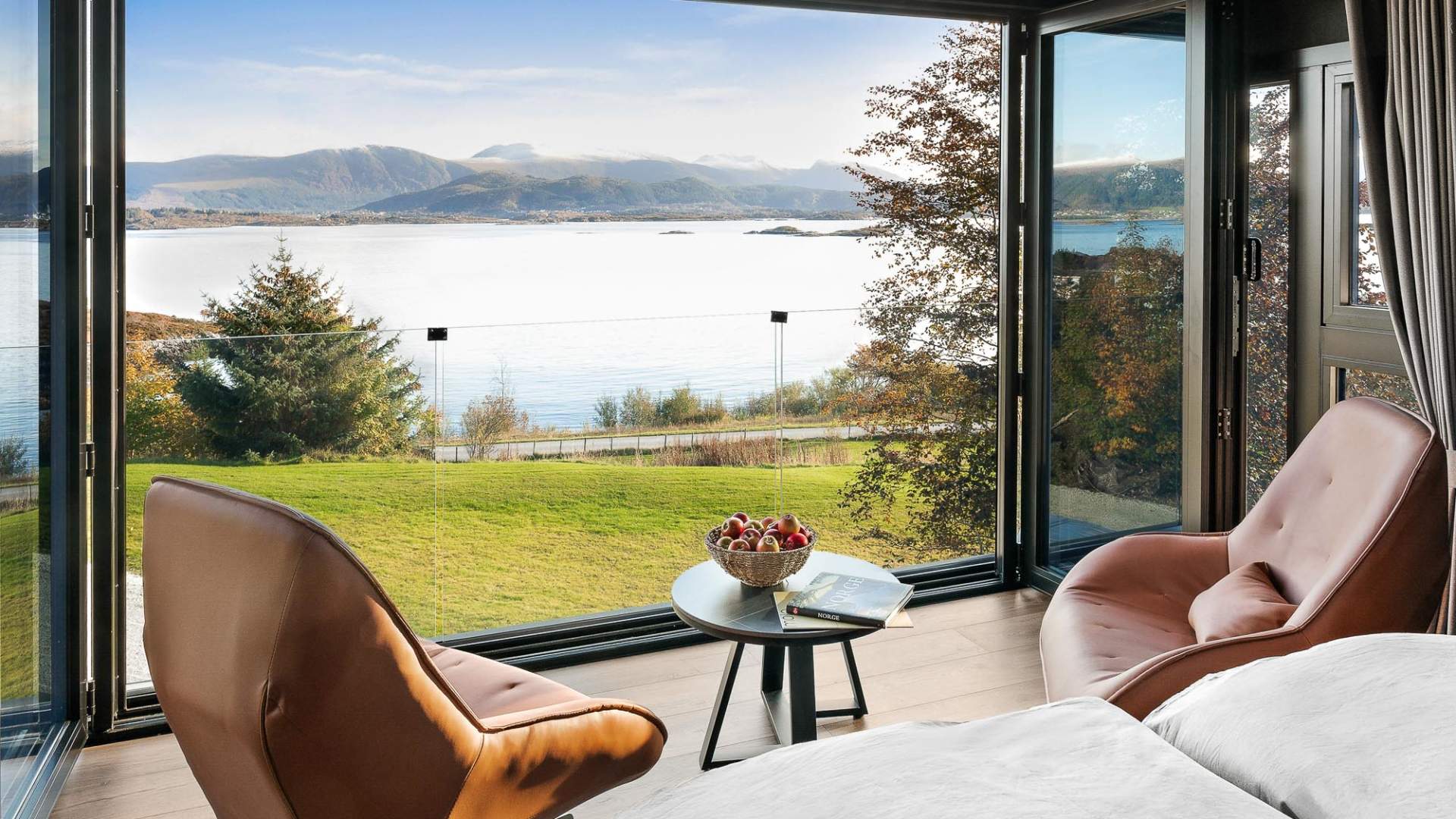 Torvika Seaview Pods bedroom views