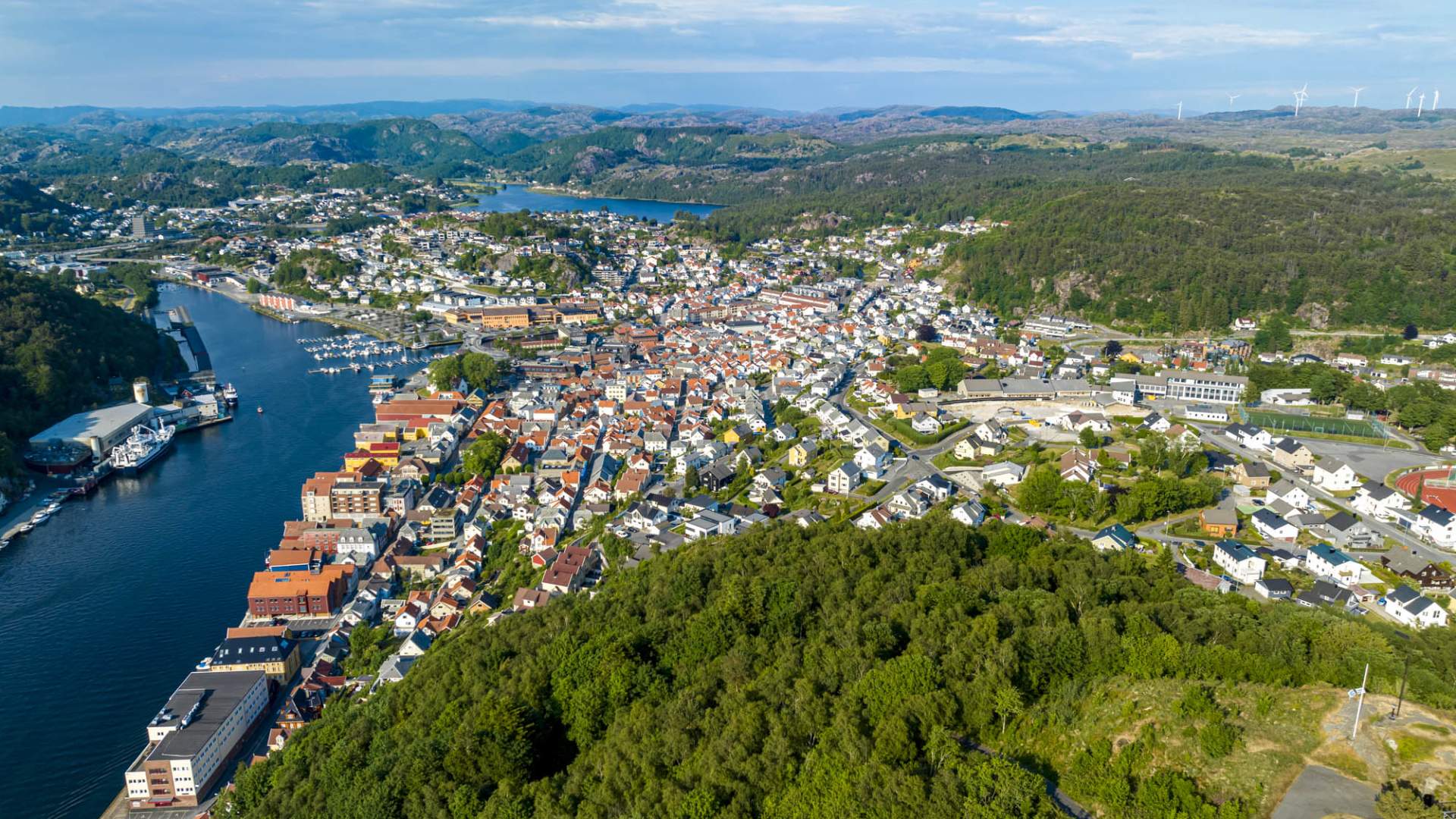 city mountain Varberg in Egersund
