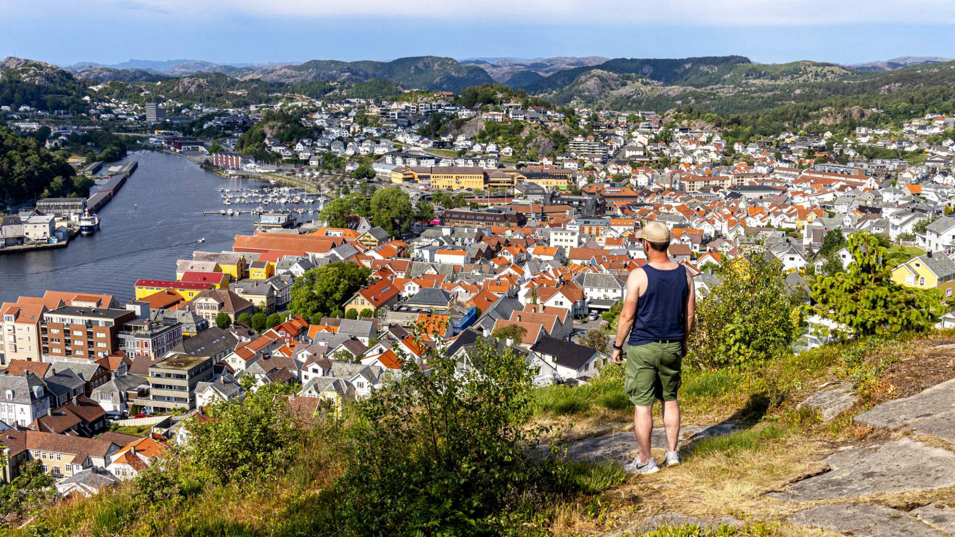 city mountain Varberg in Egersund
