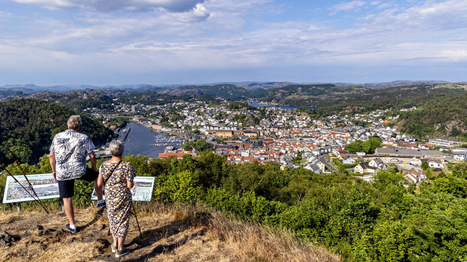 city mountain Varberg in Egersund