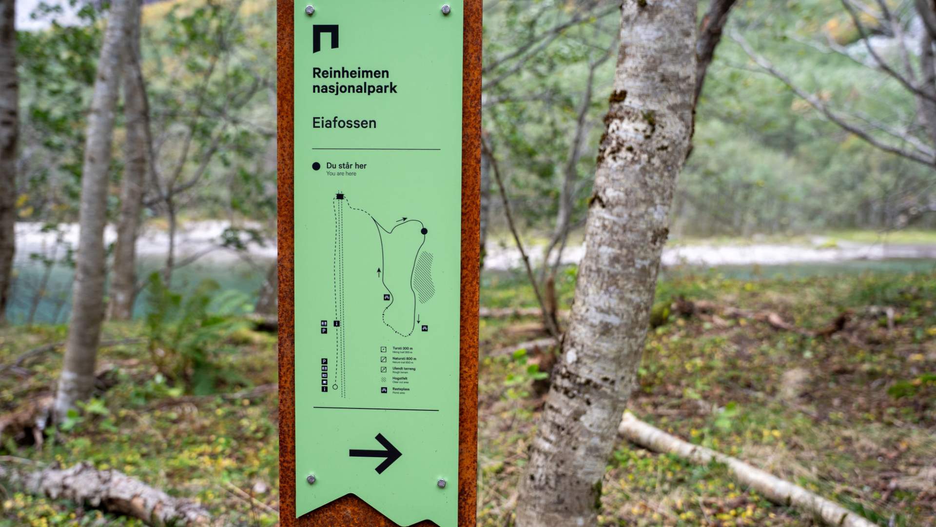 Der Eiafossen-Naturpfad