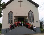 A family group from Virginia visits the “Salem Chapel” – Harriet Tubman’s home church while she was in Canada, as part of a cross-border Underground Railroad Encounter.