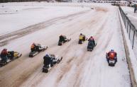 Vintage Racing Sleds will compete on an oval track Saturday, Feb. 13, on Lake Neahtahwanta in Fulton. (Photo provided by Great Eastern