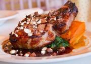 Josh Kroner’s award-winning maple brined grilled pork chops with calvados demi-glace and maple-bacon almonds is featured on Terrapin’s Hudson Valley Restaurant Week menu in Rhinebeck, NY