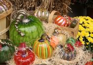 Shop a Unique Glass Farmer’s Market: On Columbus Day weekend, October 6–8, 2012, the Museum’s international GlassMarket will feature a Glass Farmer’s Market, with thousands of glass pumpkins, apples, gourds and other harvest-themed glass objects for sale.