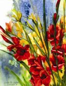 Thurston’s Garden By Linda M. Kollar, Watercolor on Illustration Board, 8” x 10”