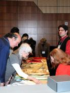 Participants during a previous “Material Matters” program examine original examples of 18th-century clothing. Fort Ticonderoga hosts the Fourth Annual “Material Matters: It’s in the Details” Seminar on January 25 & 26, 2014.. Registration is now open for this weekend seminar.