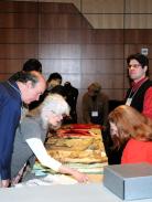 Participants during a previous “Material Matters” program examine original examples of 18th-century clothing. Fort Ticonderoga hosts the Third Annual “Material Matters: It’s in the Details” Seminar on January 26 & 27, 2013. Registration is now open for this weekend seminar.