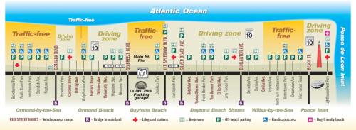 Daytona Beach Public Parking Daytona Beach Driving Map