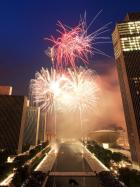 The stunning fireworks display at the Empire State Plaza in Albany