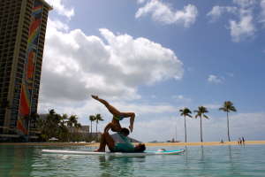 Waikiki Beach Activities Sup Yoga