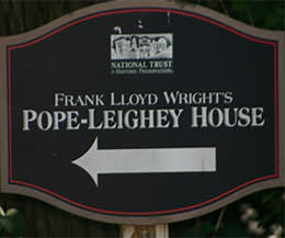 Pope-Leighey Sign Frank Lloyd Wright