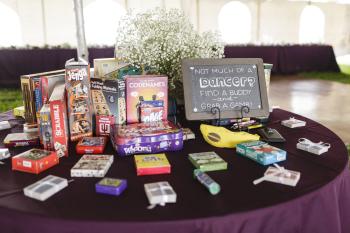 Board games are becoming more popular at wedding receptions | Erika Brown Photography