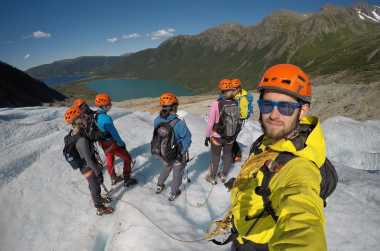 The midnight sun  Where the sun never sets