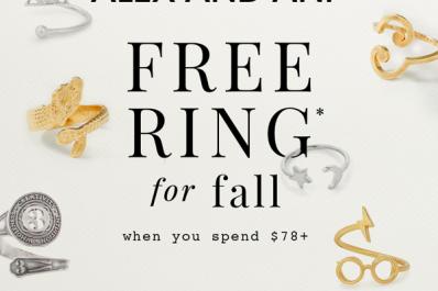 alex and ani free ring for fall event fall event