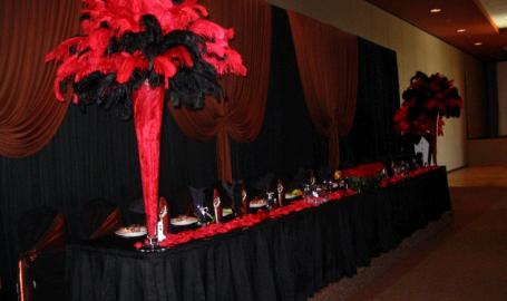 Halls of St. George Schererville Banquet Red Black
