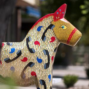 Lindsborg Dala Horse on Parade