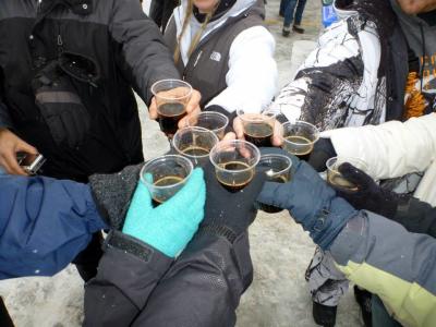 A Toast at Grand Rapid Winter Beer Festival