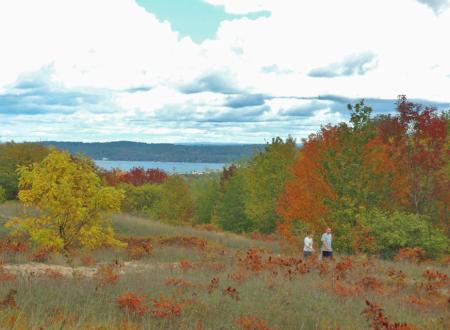 On the Old Orchard Trail at the Grand Traverse Commons
