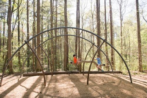 Boys at Nature Center playground