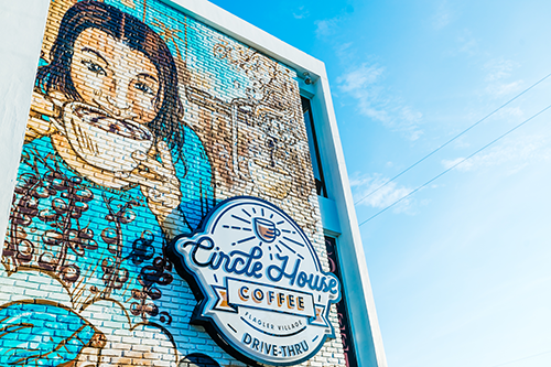 Circle House Coffee in downtown Fort Lauderdale creates a surprising setting for the perfect morning cup o’ joe.
