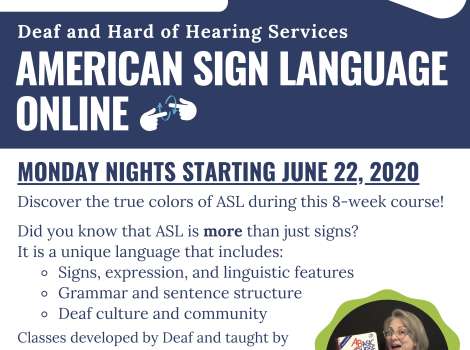 American Sign Language Online Lecture Education In Kentwood Mi