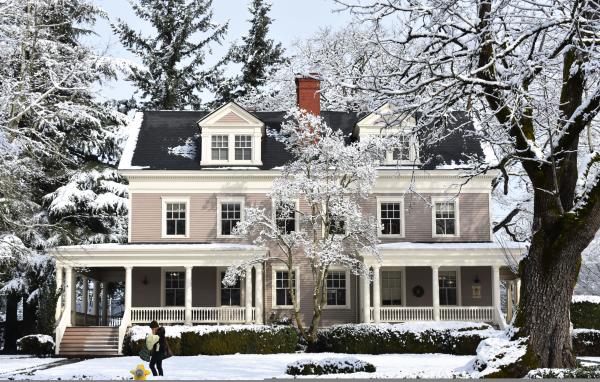 Officers Row snow