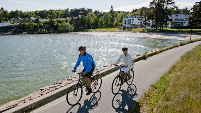 sykkeltur flo fjaere 37 km biking grimstad norway