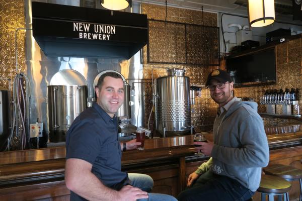 Tyler Velting and Ryan Stoepker, co-owners of New Union Brewery
