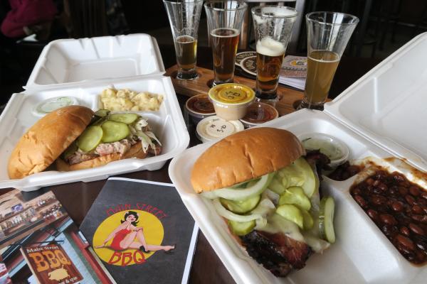 Take out food at New Union Brewery