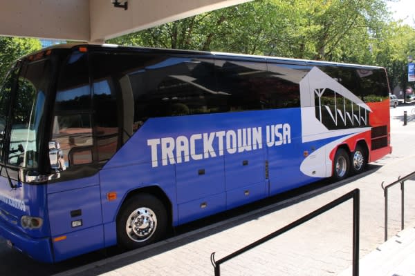 TrackTown USA MTR Western Shuttle Bus By Janelle Breedlove TrackTown USA MTR Western Shuttle Bus By Janelle Breedlove