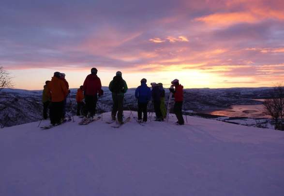 Alpine Skiing under Arctic Light