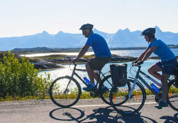 Cycling trip on the Helgeland coastline